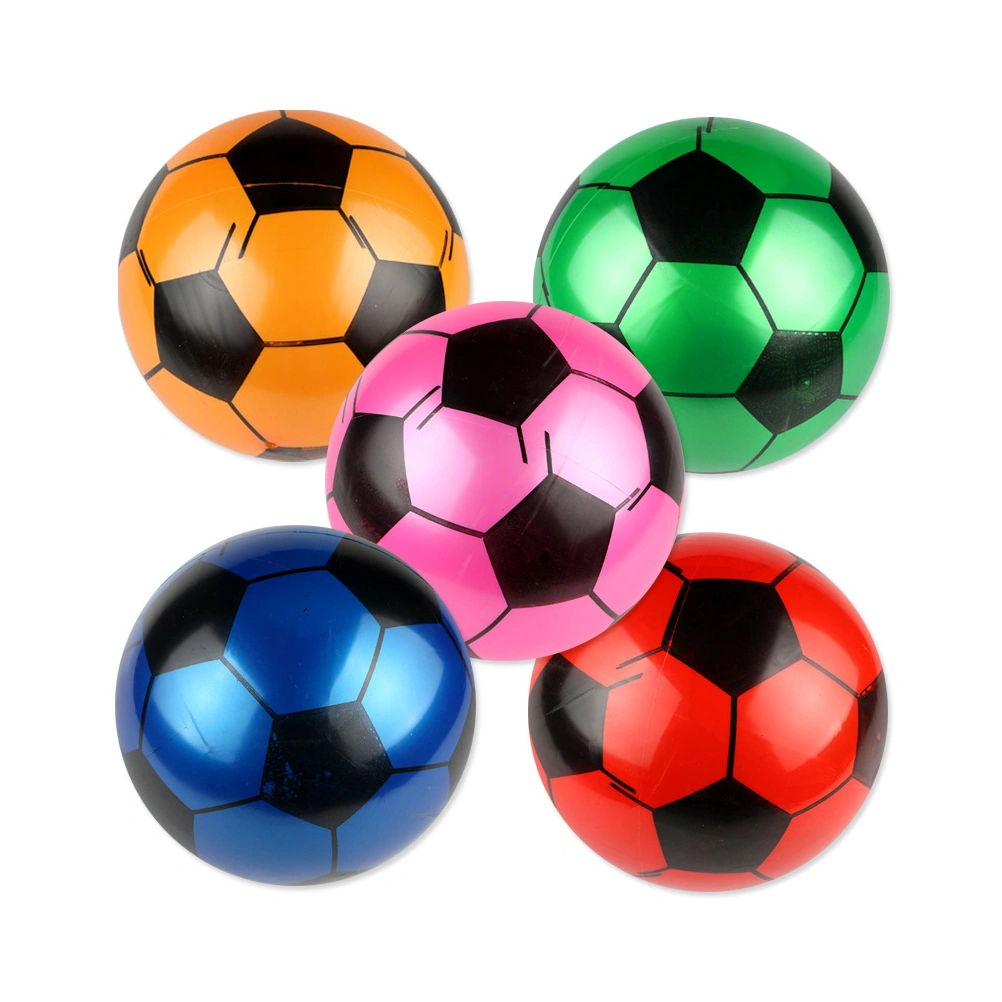 5PCS Air-filled Ball Toys Outdoor Sports Football Toys Inflatable Bouncing Footballs Interactive Rubber Ball Toy Sports Supplies for Kids (Random Color)