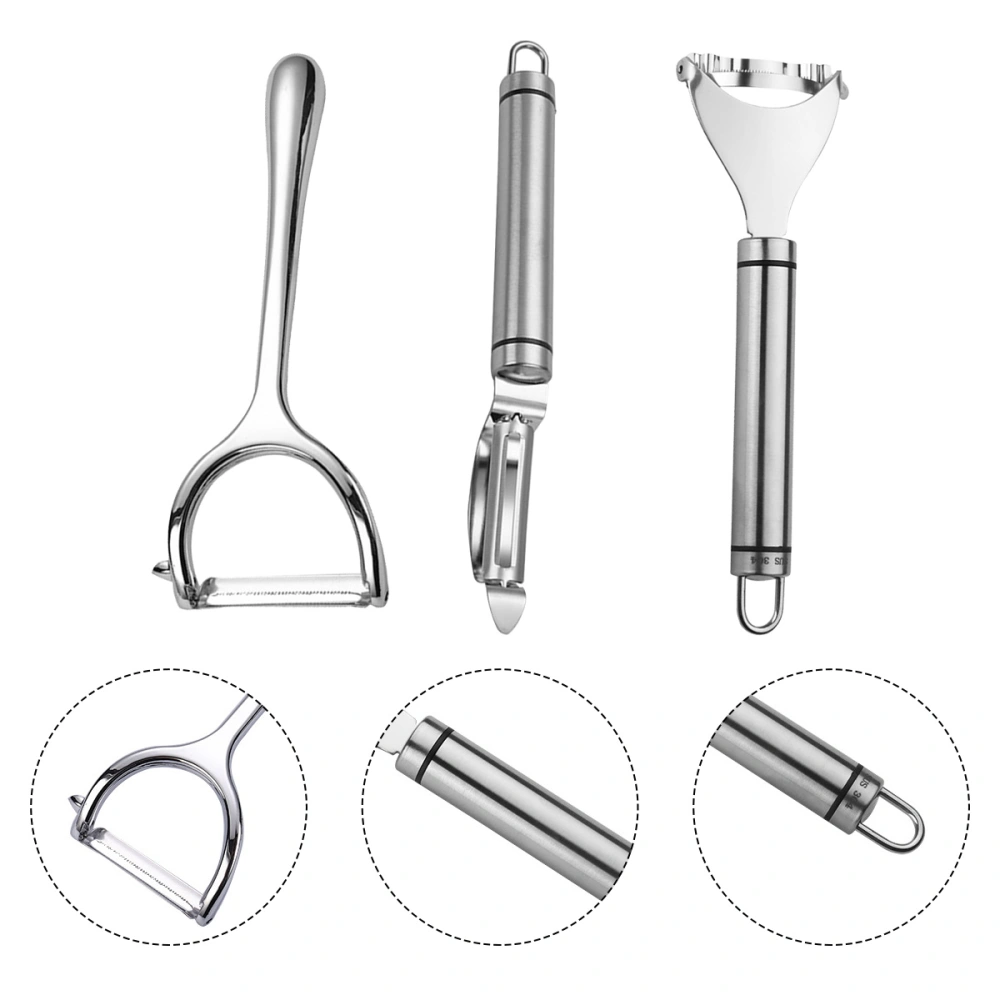 3pcs Vegetable Peeler Potato Peeler Citrus Peeler Y Peeler Kitchen Supply