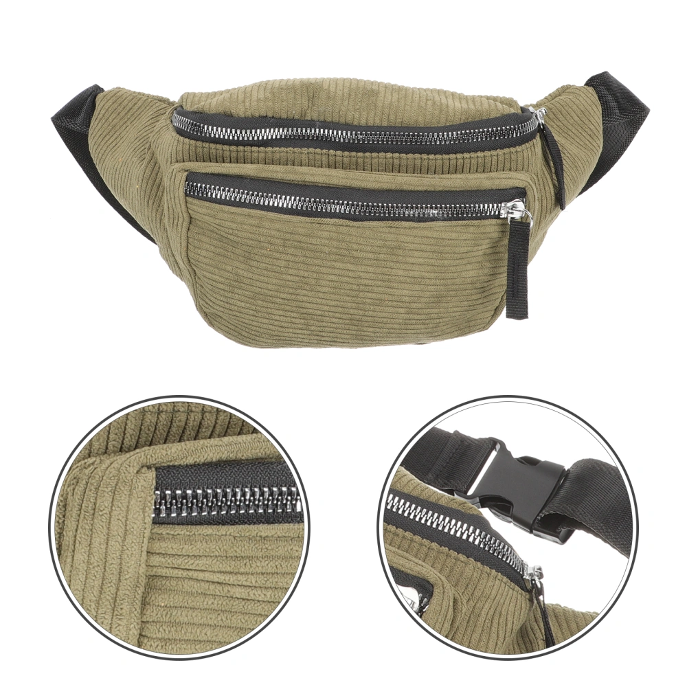 Multi-function Waist Bag Velour Sports Waist Pouch Sports Chest Bag for Outdoors