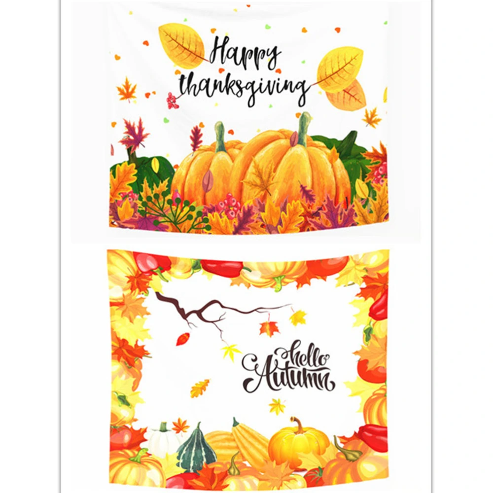 1PC Thanksgiving Tapestry Background Cloth Photographic Backdrop Cartoon Backdrop for Store Photographic Studio Work Room（211653）