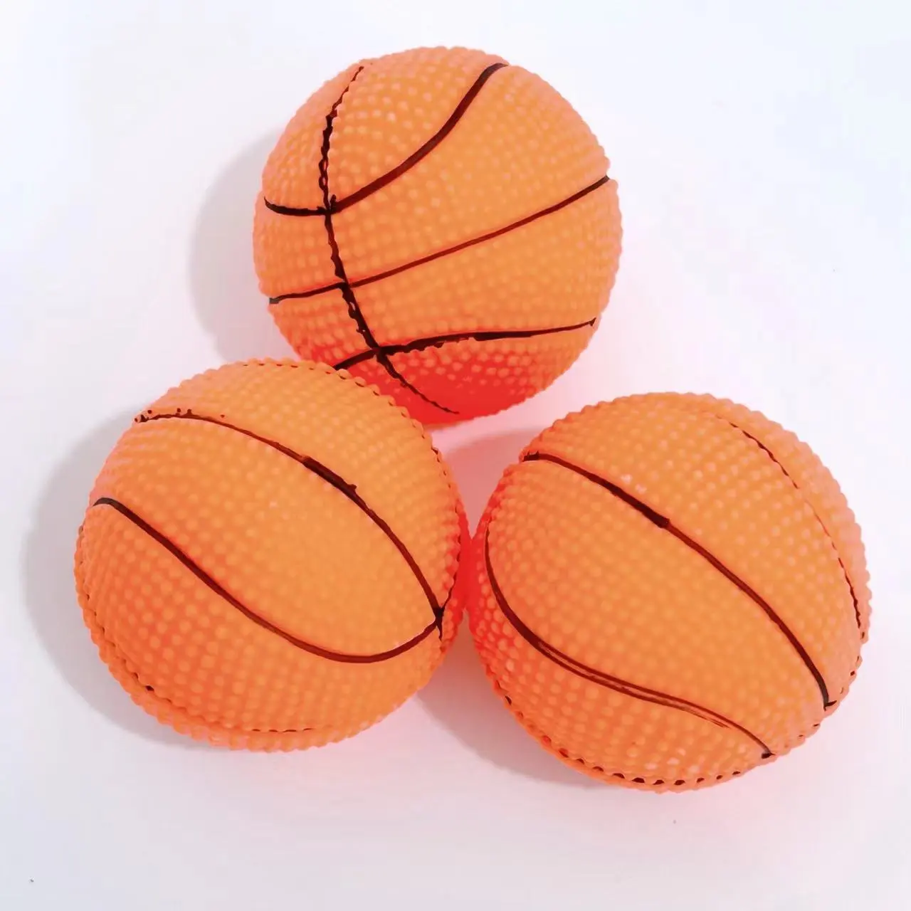 5pcs Dog Basketball Toys Dog Squeaky Toys Interactive Dog Toys Squeaky Basketball