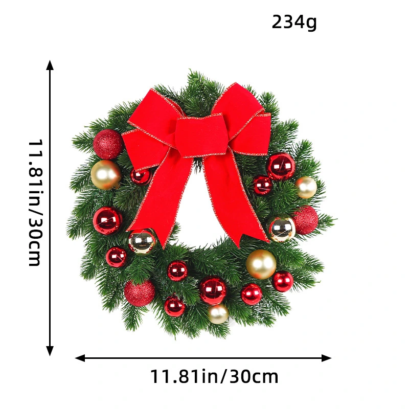 Christmas Garland Xmas Wreath Pendant Xmas Door Sign Porch Sign Xmas Home Decoration