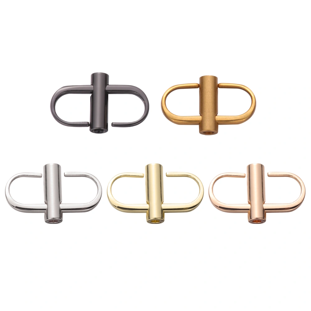 5pcs Metal Buckle Chain Strap Adjustment Buckles Screw Fastening Buckle Accessories for Backpack Suitcase DIY Craft (Mixed Color)