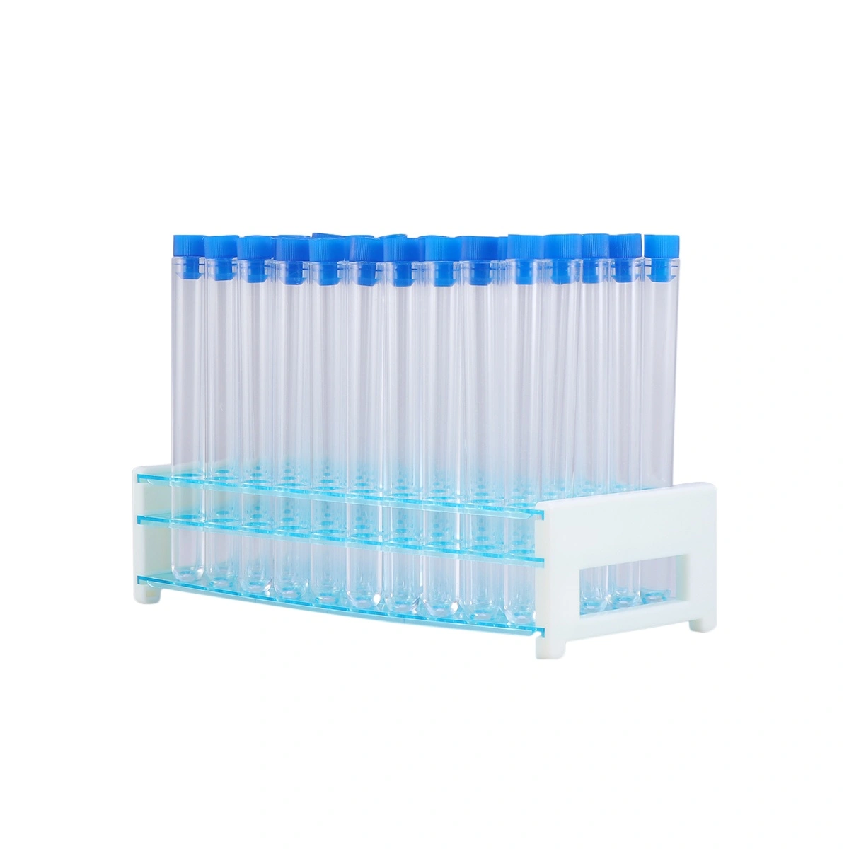 50pcs Hard Plastic Test Tube Cork Release Tube Sealed Tube Pin Tubes with Test Tube Stand