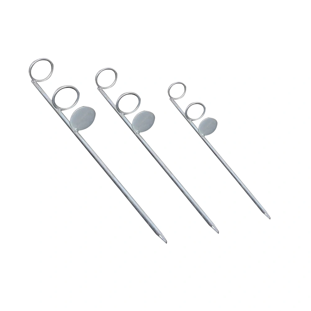 3pcs Fishing Rod Holder Fishing Rod Single Fork Stand Fishing Bracket Fishing Accessories (Silver)
