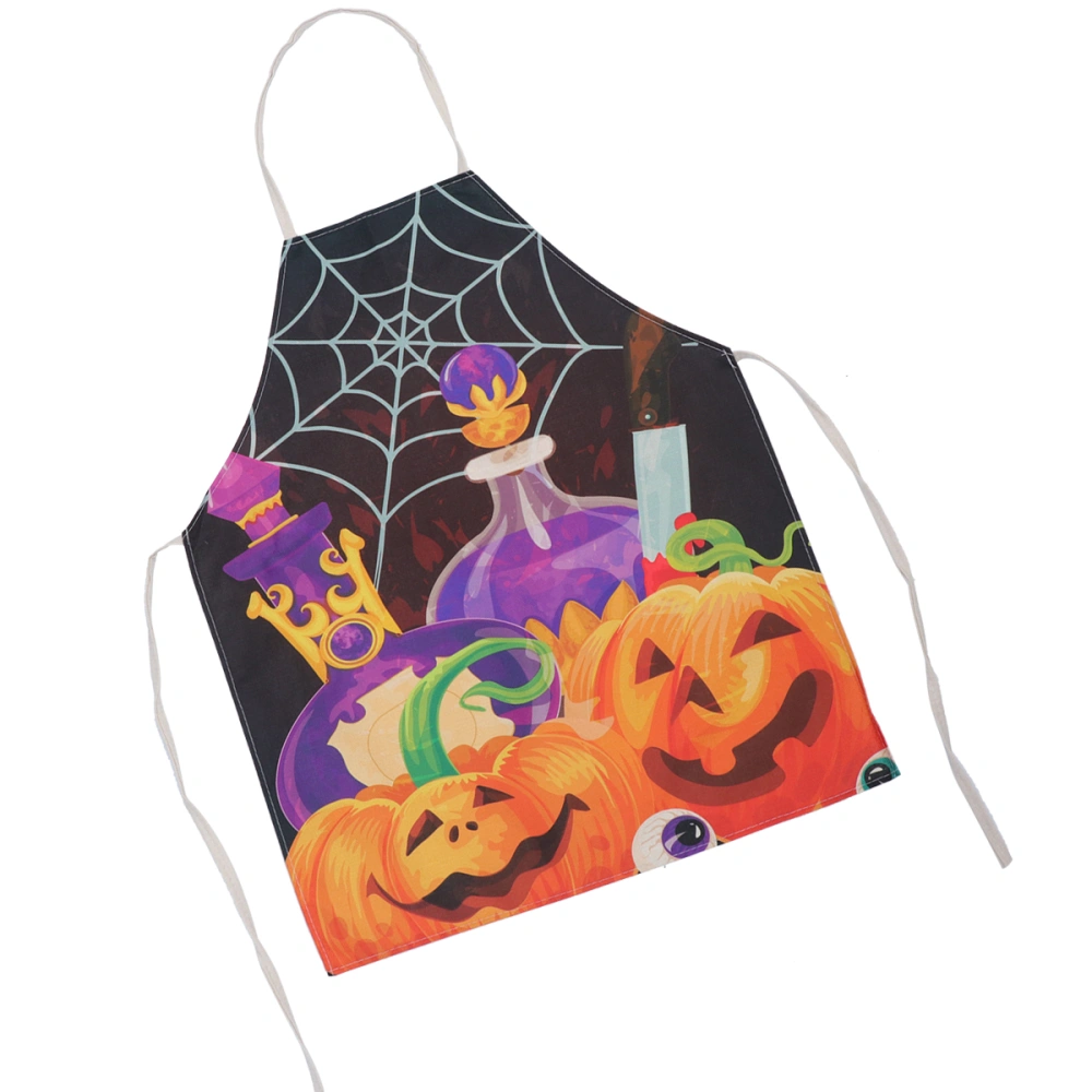 Funny Halloween Apron Hanging Neck Apron Sleeveless Serving Aprons Housework Apron for Home Restaurant