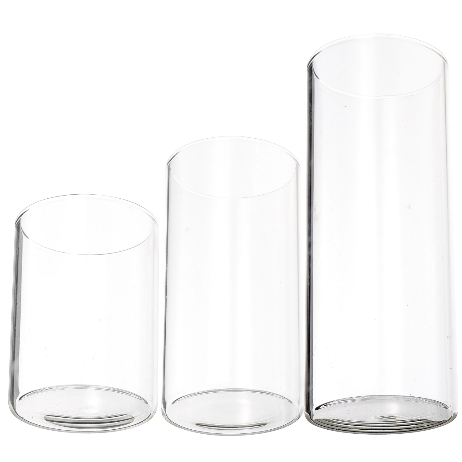 Glass Candle Chimney Candle Holder Glass Shade Glass Pillar Candle Holder Candle Cup