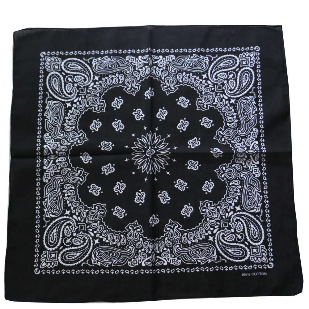 Square Scarf Headwear Multi-purpose Cotton Bandana Riding Bandana Head Cover