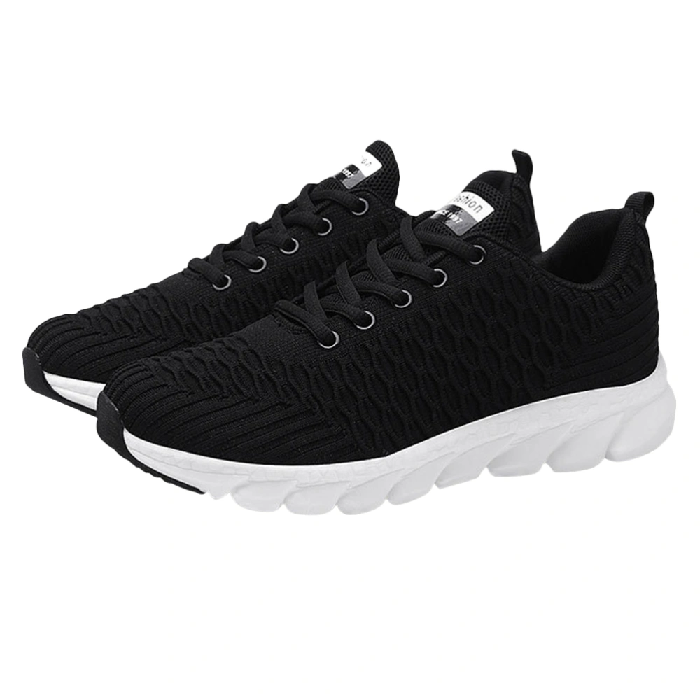 Fashion Leisure Shoes Women Jogging Shoes Comfortable Running Shoes Footwear Supplies Black Size 38 24CM，7US,4.5UK，38EU,9.432Inch