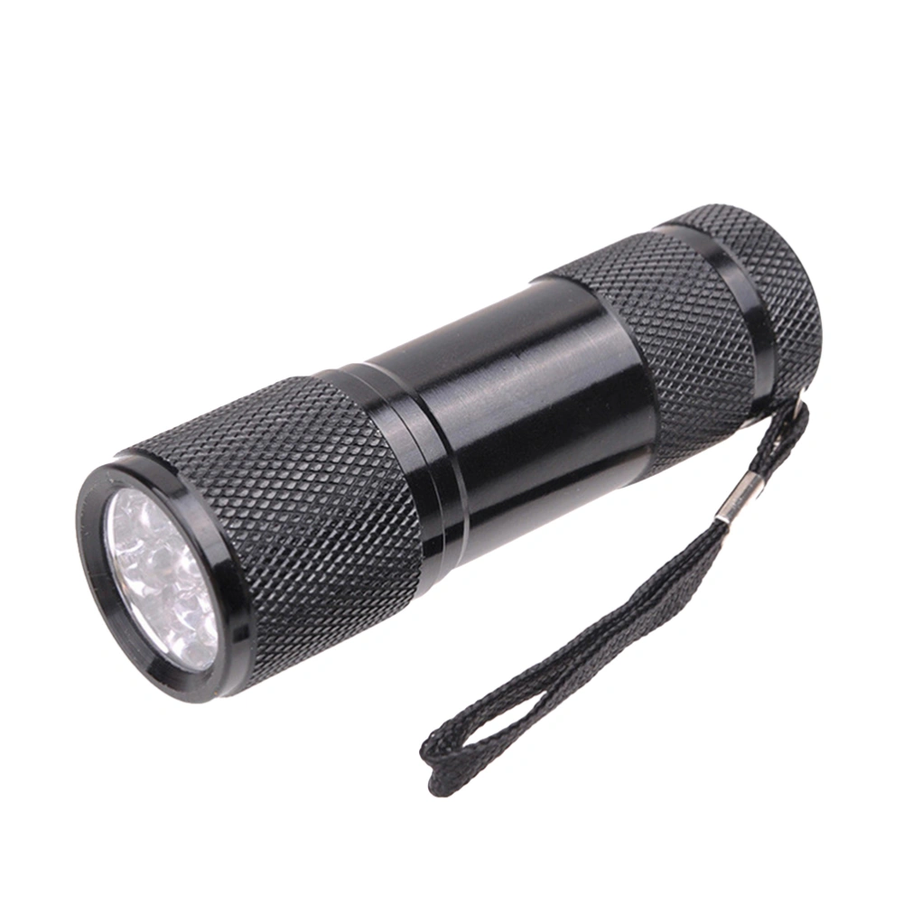 2PCS UV 9LED Flashlight Black Light Torch Ultraviolet 395nm LED Light Pet Urine and Stain Detector Without Battery