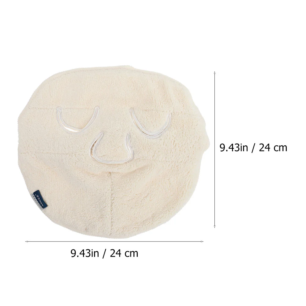 2Pcs Comfortable Steaming Face Mask Towel Face Care Use Coral Fleece Towel for Home