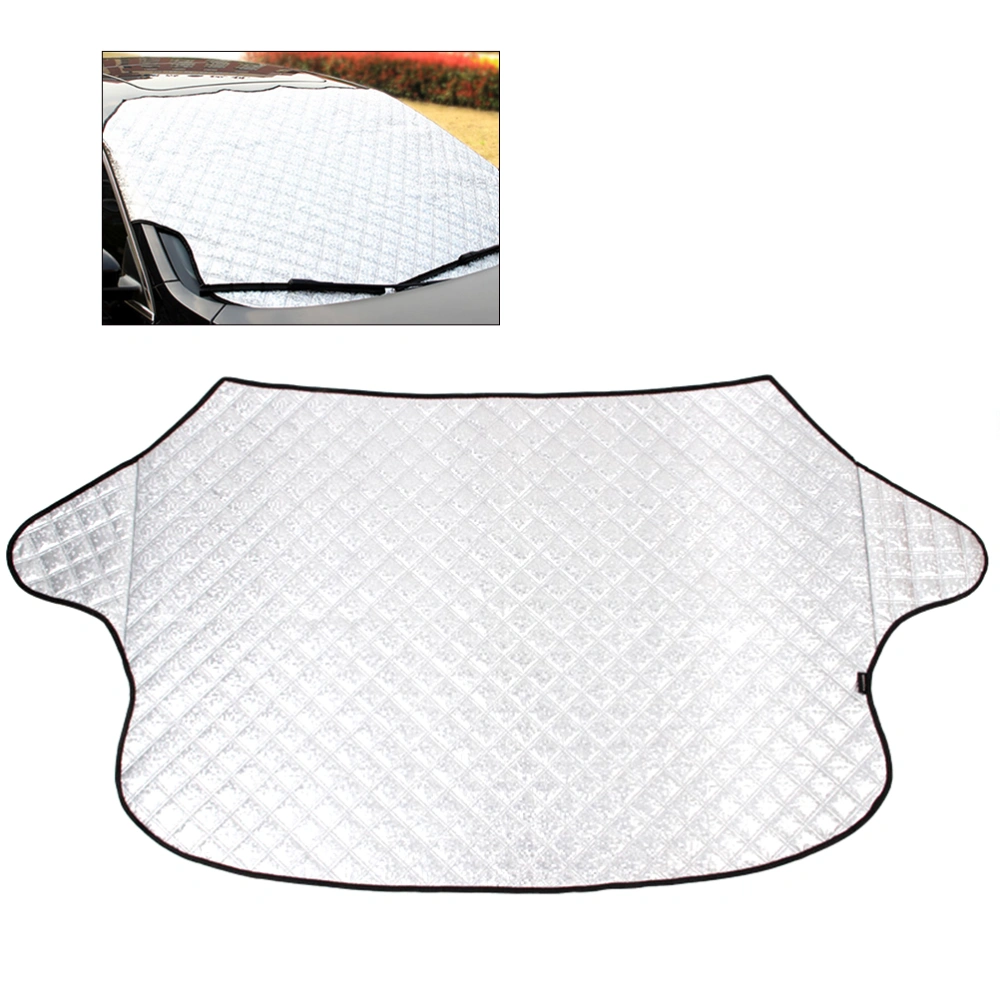 Hatchback and Sedan Car Universal Car Windshield All Weather Snow Cover & Sun Shade Protection Cover Fits Most of Car