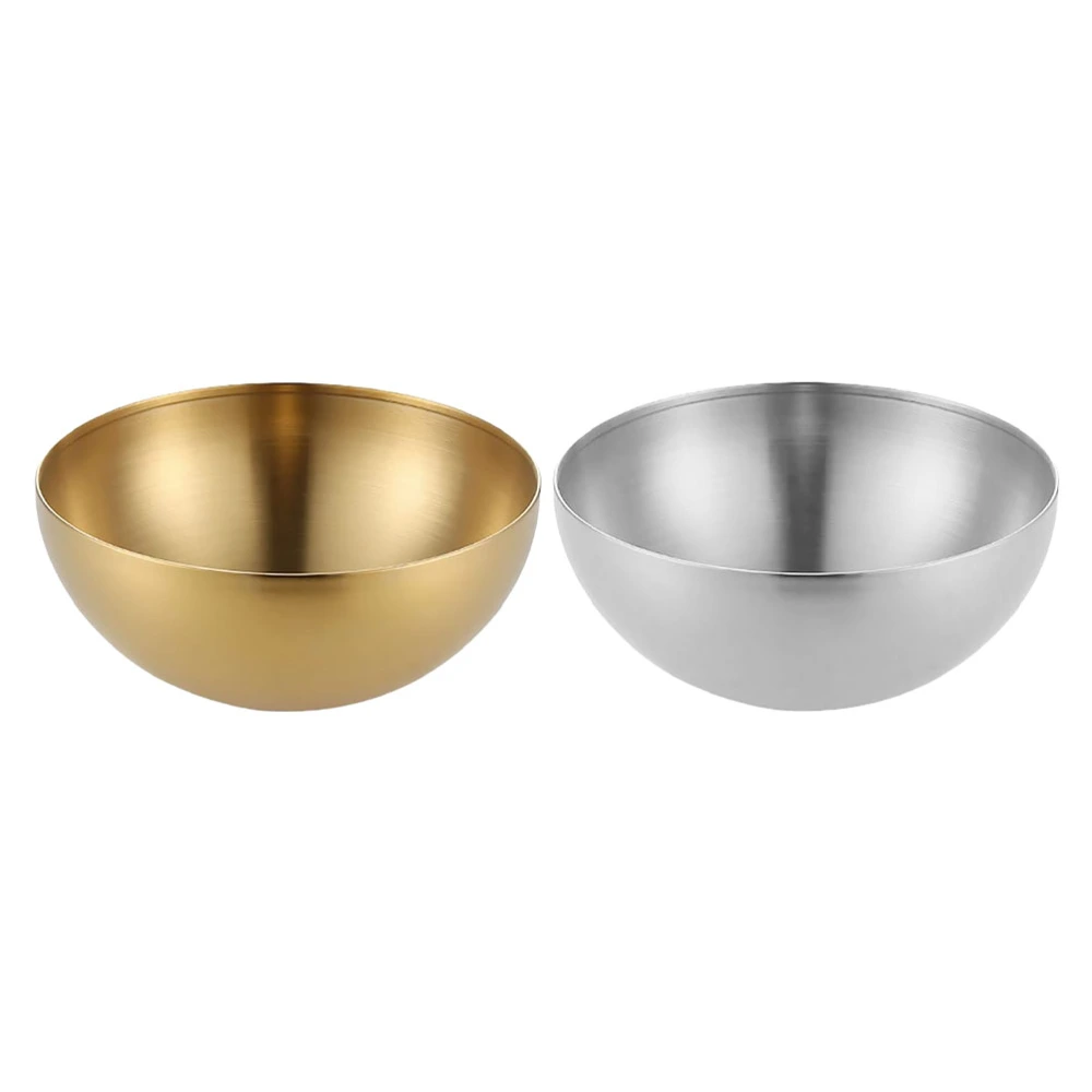 2Pcs Household Food Bowls Multi-function Fruit Bowls Convenient Serving Bowls Salad Accessory