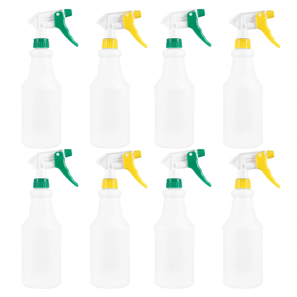 8Pcs 750ml Plastic Small Spray Bottle Detergent Sprayer Water Sprayer Reffible Kettle Random Nozzle Color