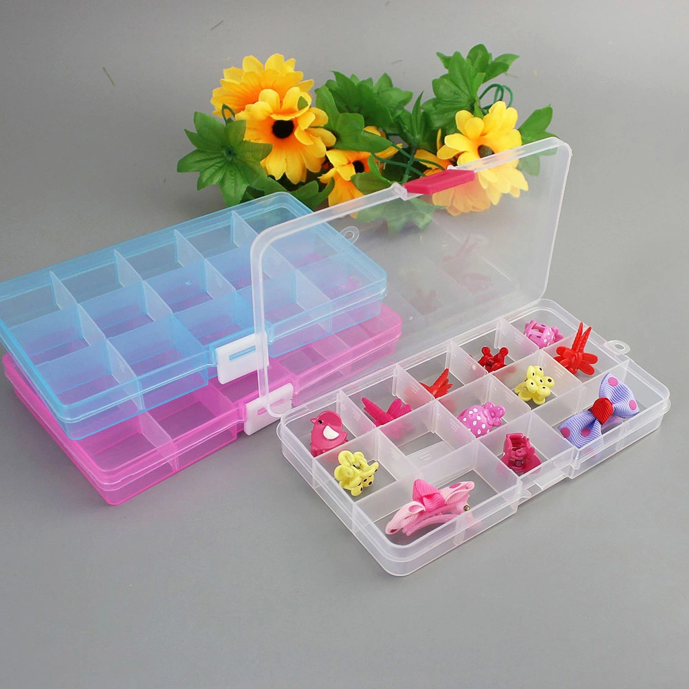 4pcs Plastic Jewelry Organizer with Detachable Adjustable Divider Multipurpose Storage Box(Set 1)