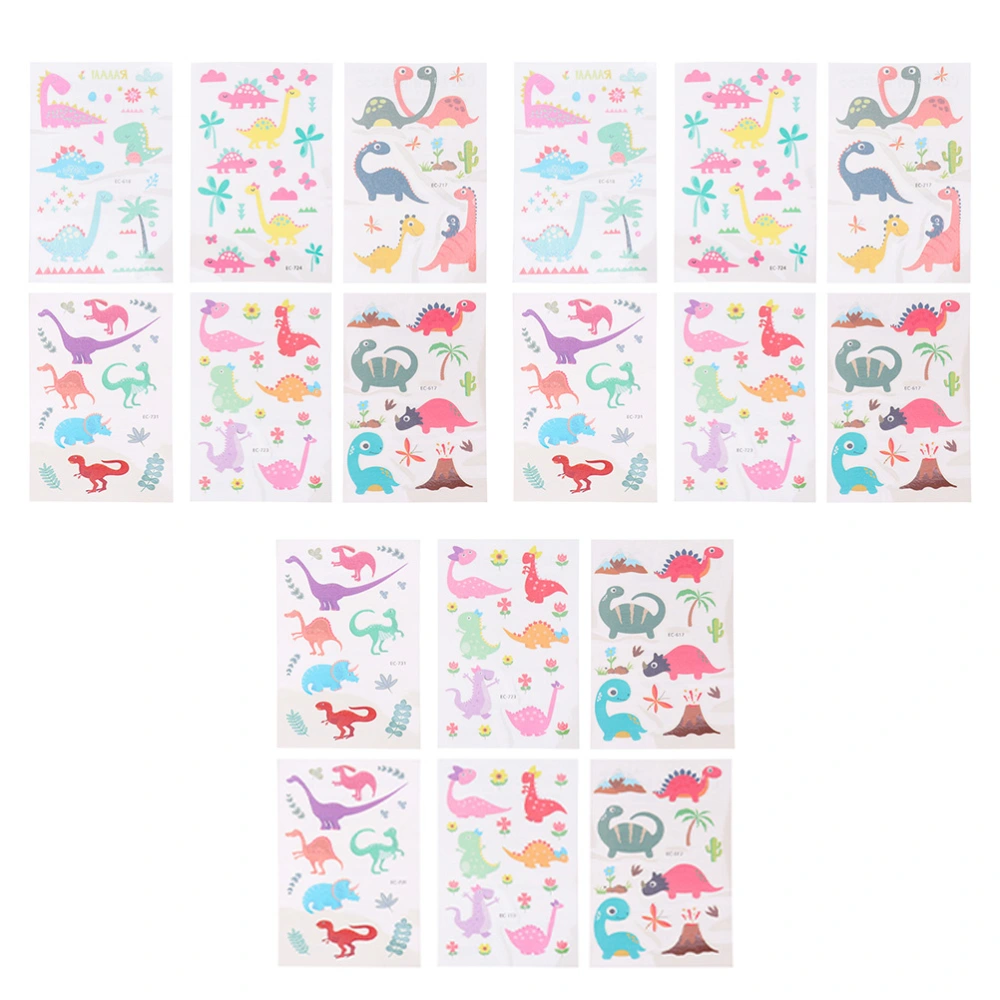 18 Pcs Dinosaur Tattoos Stickers Temporary Tattoos Stickers Kids Tattoos Sticker