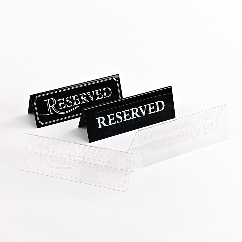 4Pcs Acrylic Reserved Sign Party Reserved Table Sign Reserved Seating Sign Wedding Reserved Sign