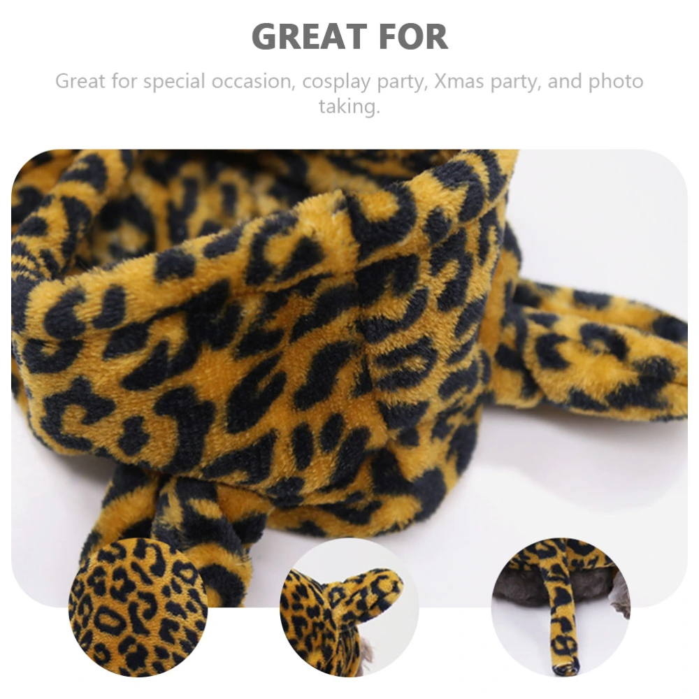 1pc Dog Cheetah Cosplay Hoodie Winter Dog Clothes Warm Puppy Coat Dog Outfit