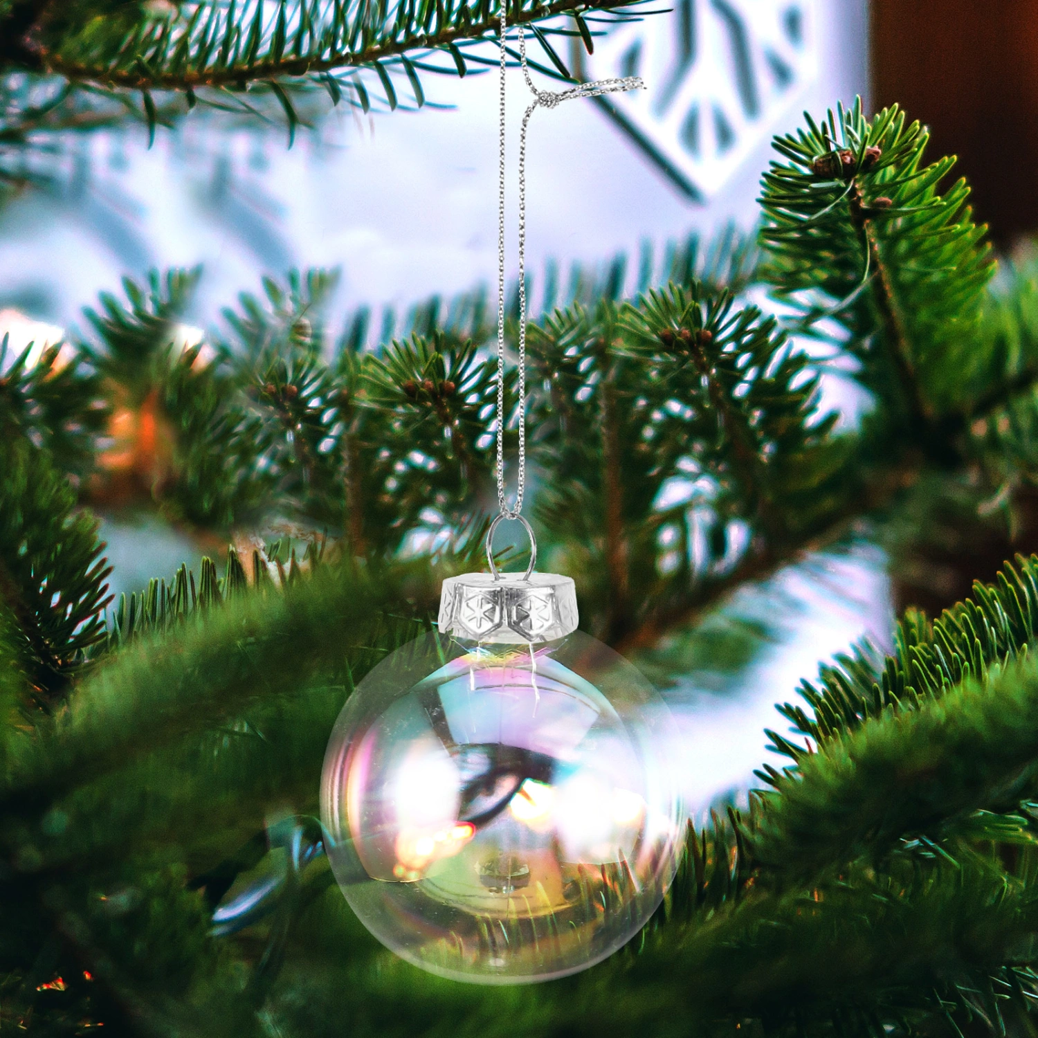 6pcs Christmas Ball 6cm Xmas Tree Hanging Decor Festive Christmas Tree Ornament