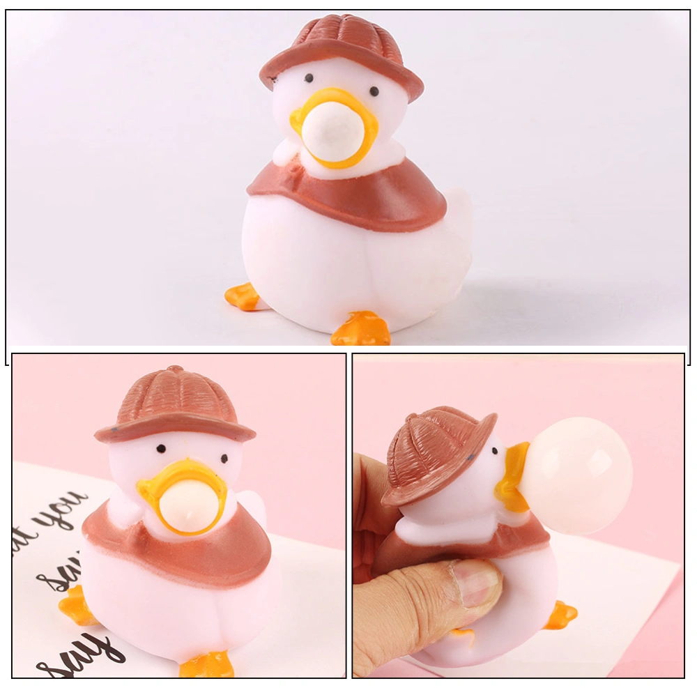 3pcs Cartoon Duck Fidget Toys Squeeze Toys Cute Fidget Playthings Animal Stress Relieve Toys