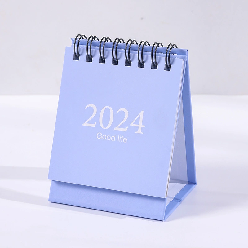 Mini Calendar 2024 Tabletop Small Calendar Small English Calendar Ornament Decorative Desk Calendar