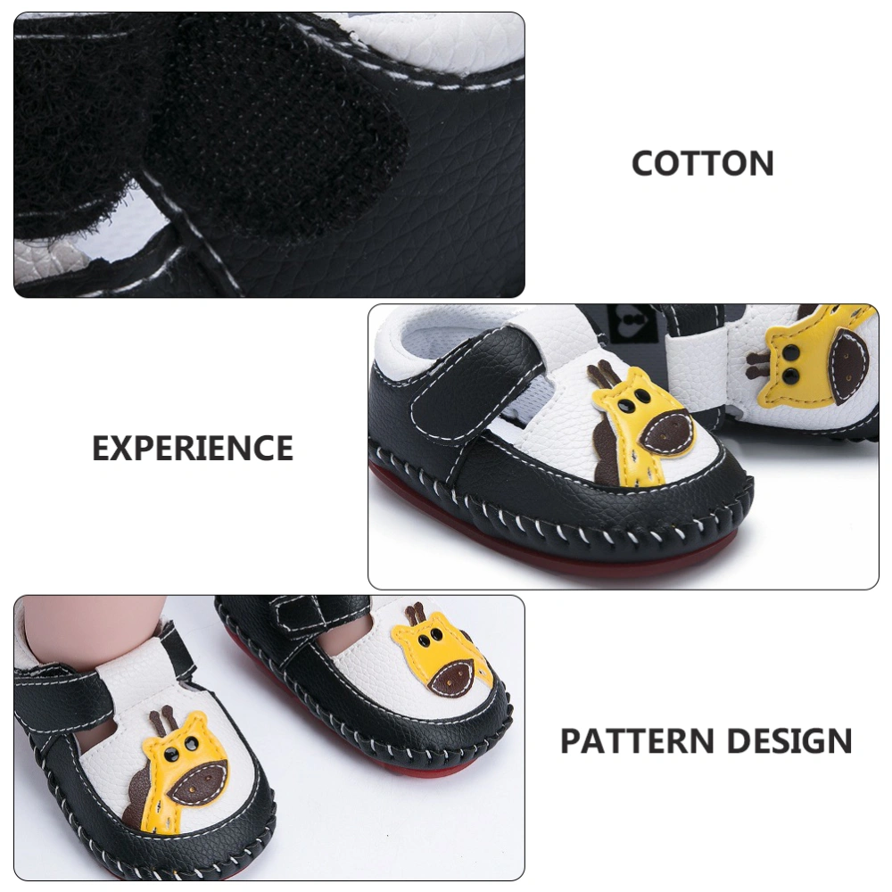 1 Pair of Adorable Baby Shoes PU Toddlers Shoes Household Comfy Baby Shoes