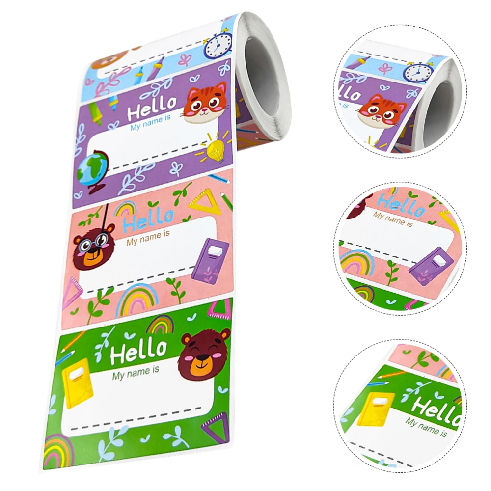 1 Roll Name Labels Adhesive Name Stickers students Name Labels Stickers for Marking