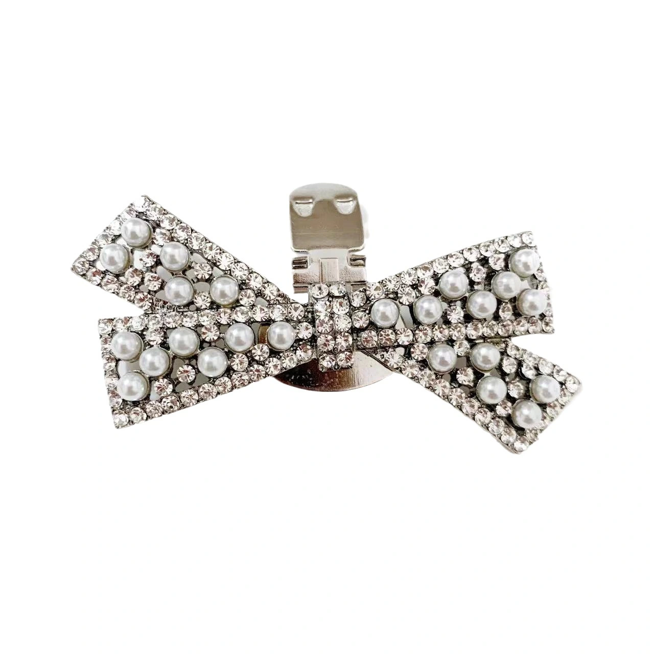 1 Pair Bow Shoe Clips Wedding Bride Shoe Charms Shoe Decorations for Women Girls