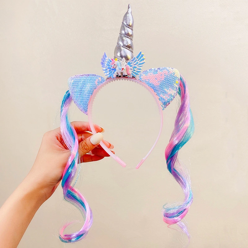 Unicorn Headband Cartoon Hair Band Festival Head Band Cosplay Party Supply Photo Prop