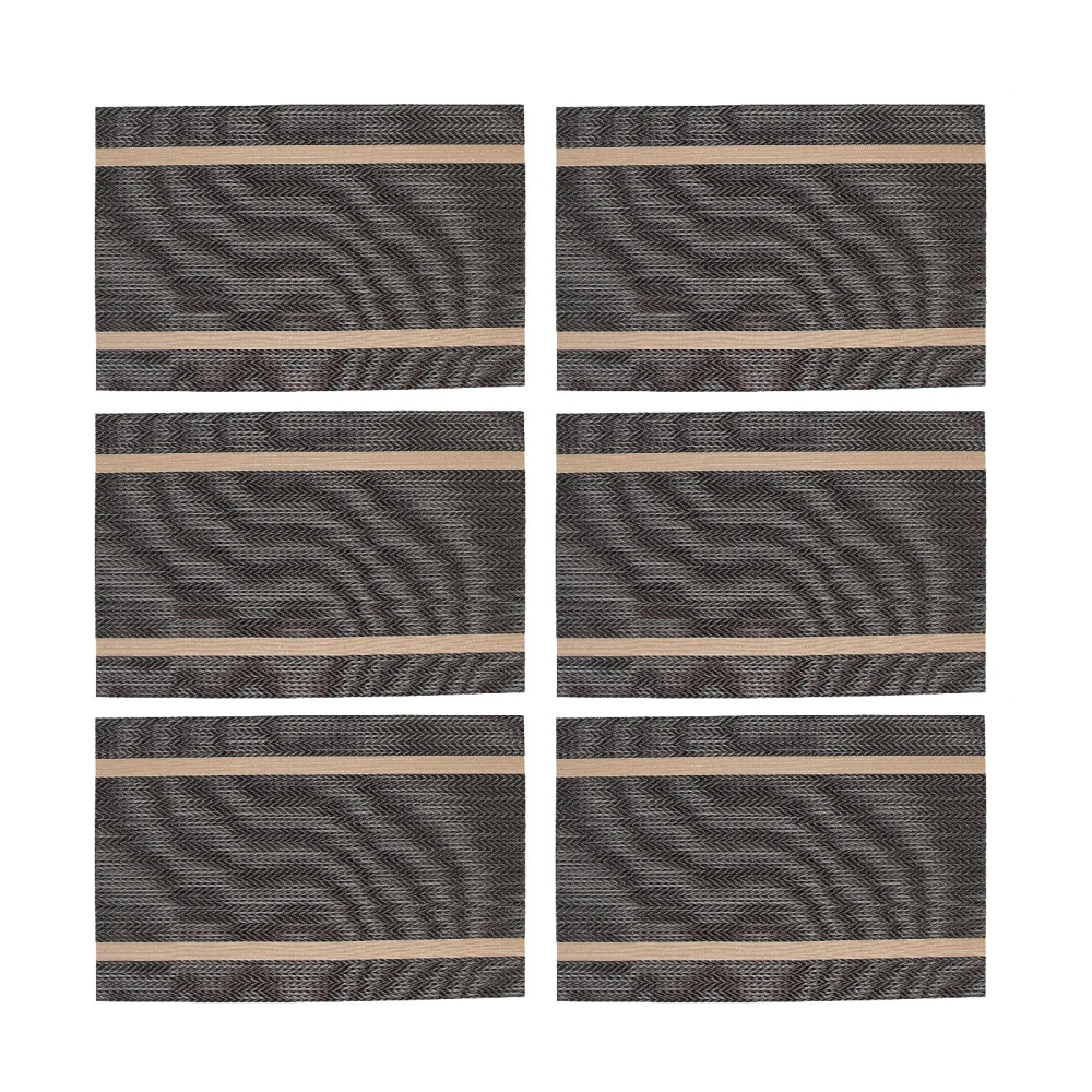 6Pcs Nordic Style Dining Mats Decorative Table Mats Heat-resistant Placemats Home Accessory