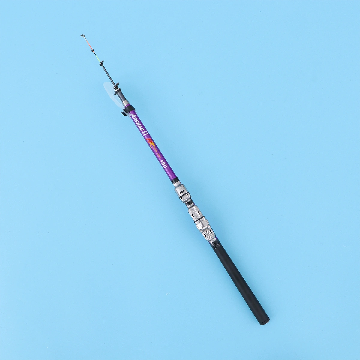 1pc Portable Sea Fishing Rod Soft-tailed Extension Rod Retractable Rod Lightweight Fishing Rod（Purple 2.1M）