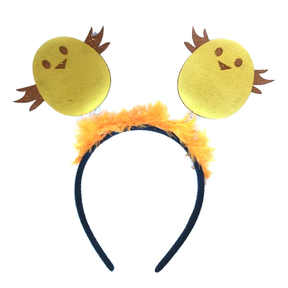 2pcs Adorable Chicken Hair Fashion Headdress Creative Hair Accessory Party Headdress