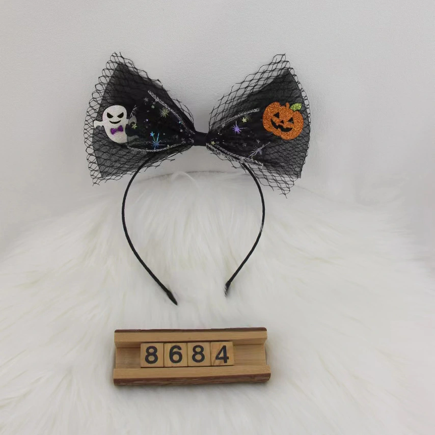 Halloween Headband Cosplay Headband Festival Hair Band Bow Headdress Women Hair Accessory