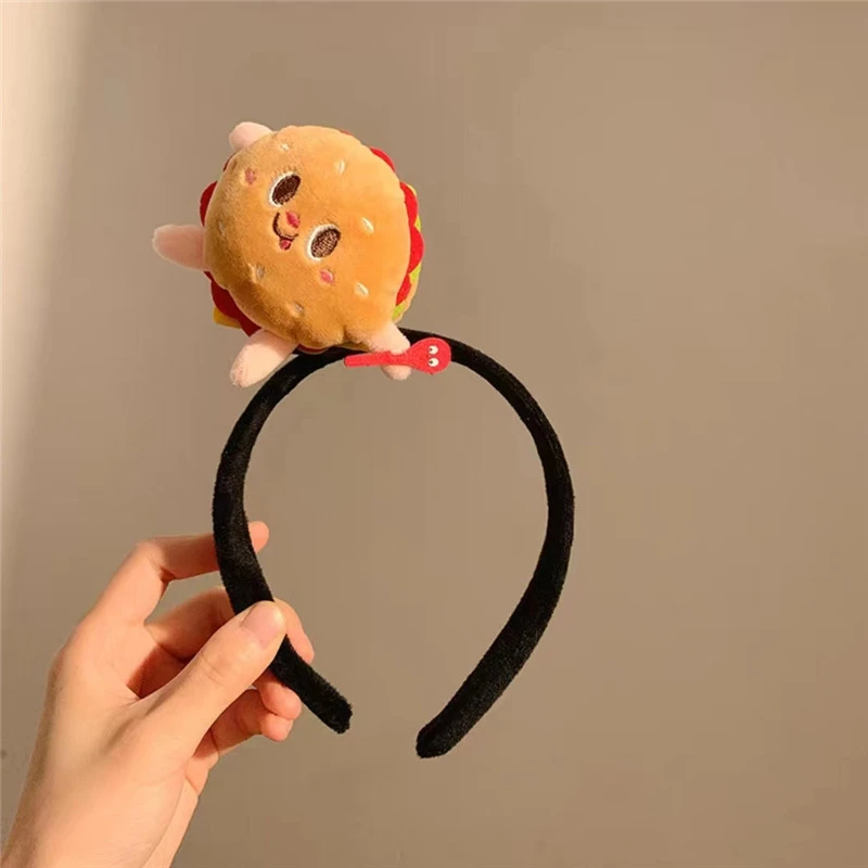 Hamburger Headband Teen Girls Hair Band Festival Head Band Cosplay Party Supply