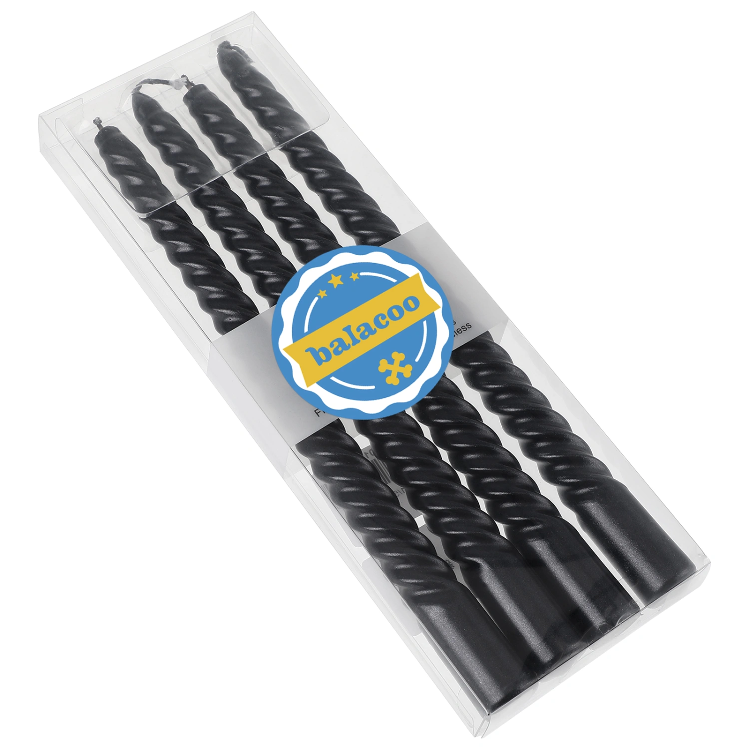 4 Pcs Long Candles Elegant Long Screw Taper Candles Decorative Candles for Dinner Table Festival Party Wedding