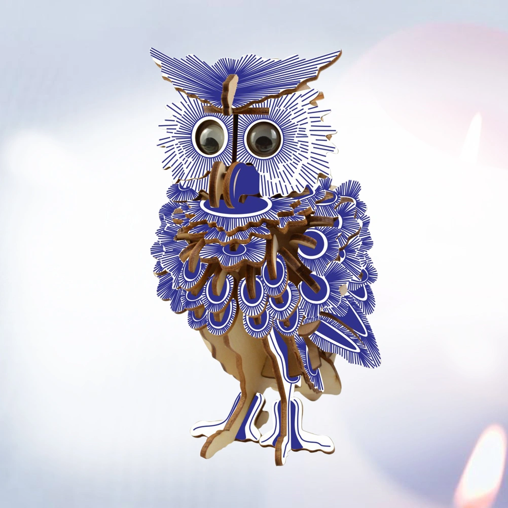 Owl 3D Puzzles Owl Jigsaw Puzzle Model DIY Owl Toys Owl Hand Craft Puzzle Toys