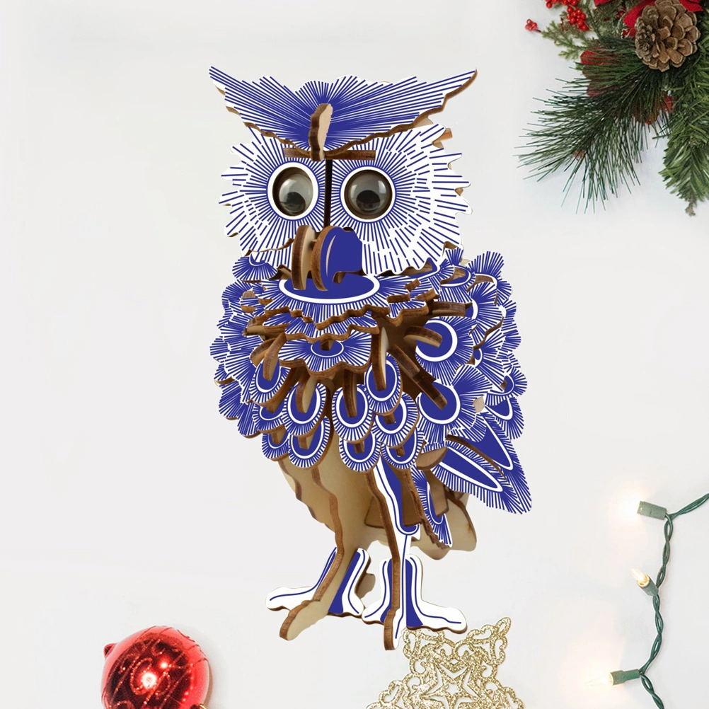 Owl 3D Puzzles Owl Jigsaw Puzzle Model DIY Owl Toys Owl Hand Craft Puzzle Toys