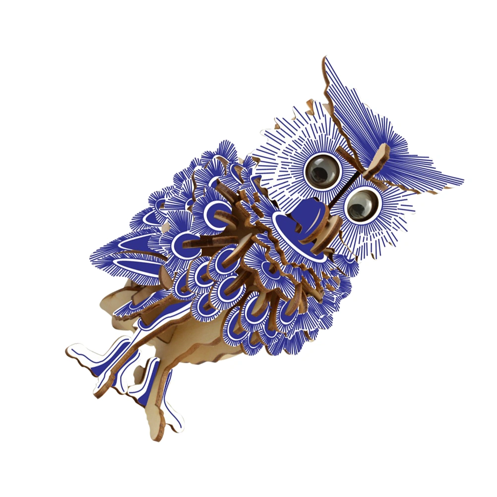Owl 3D Puzzles Owl Jigsaw Puzzle Model DIY Owl Toys Owl Hand Craft Puzzle Toys