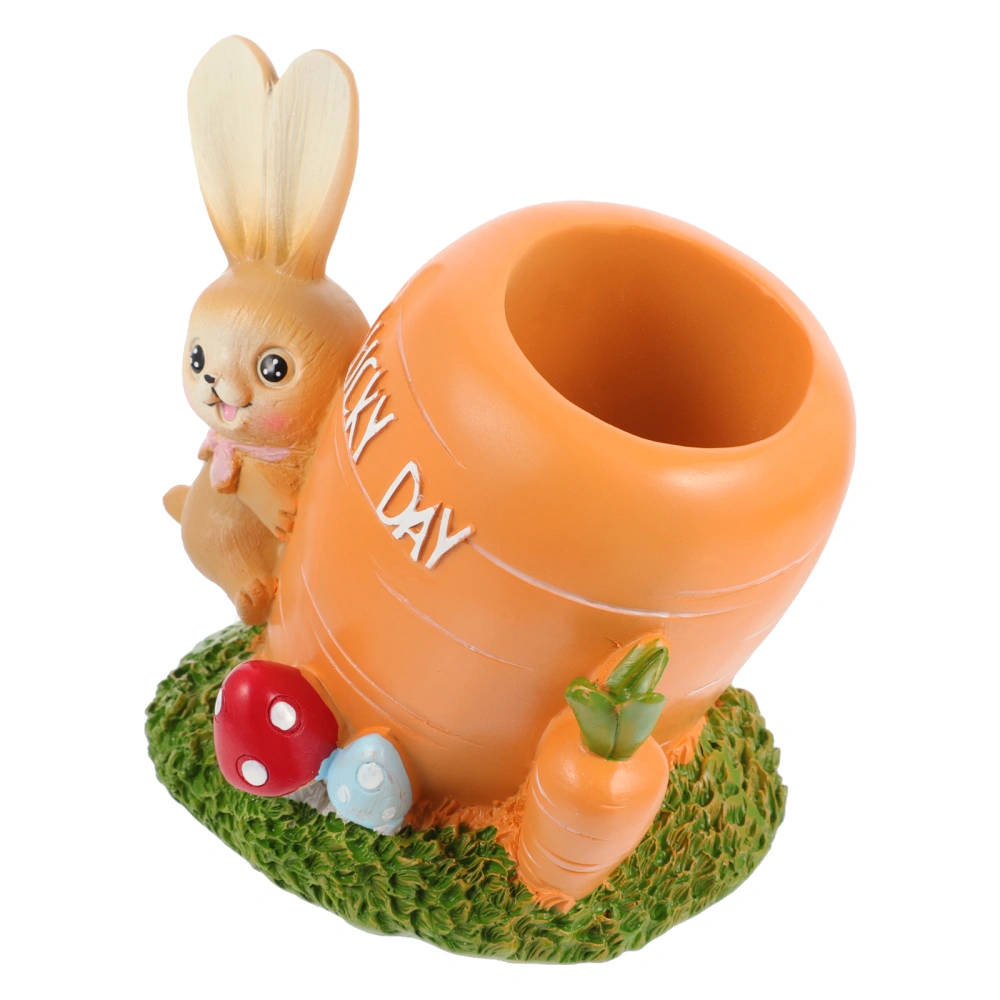 Pen Holder Lovely Cartoon Rabbit And Stump Pencil Holder Pen Container for Kids