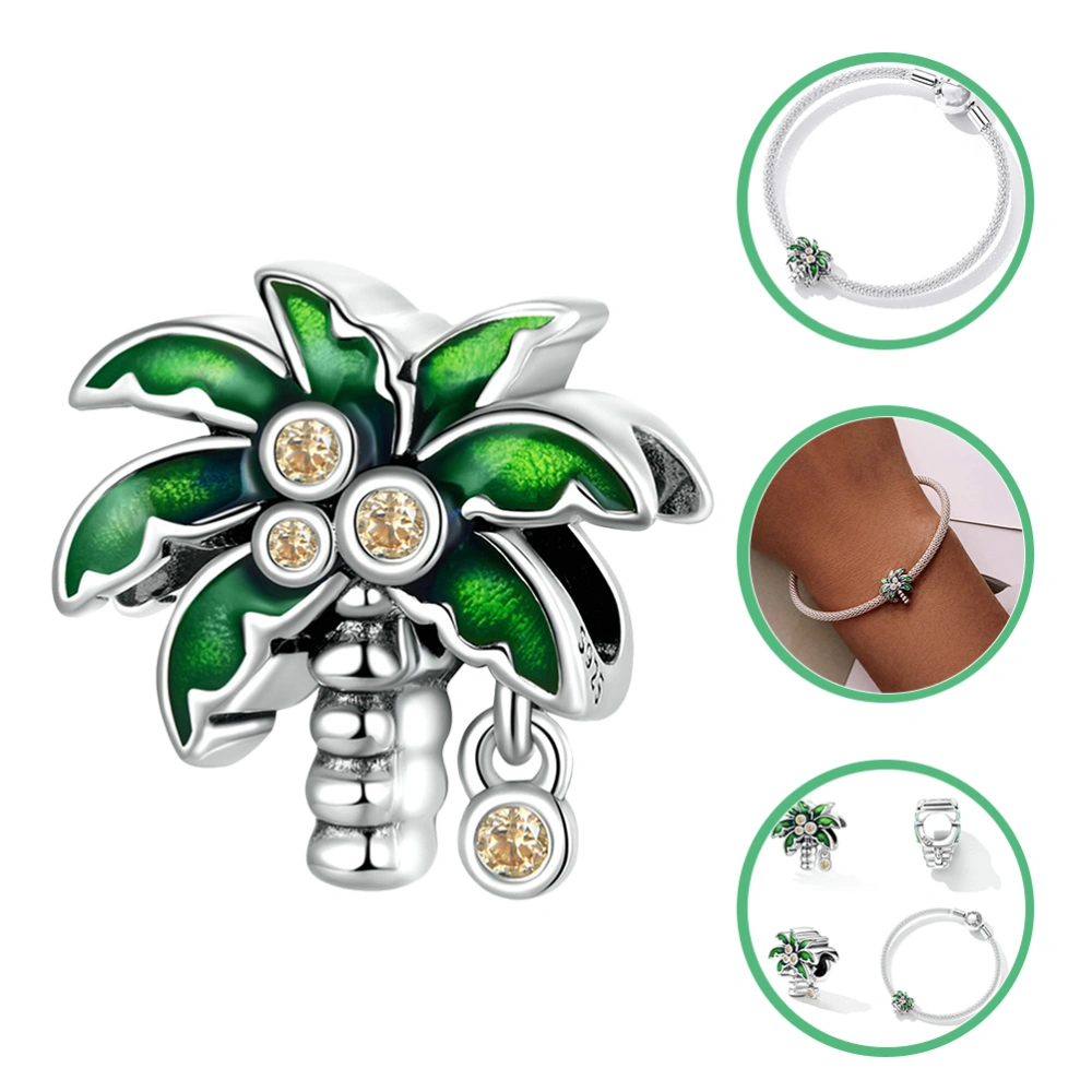 Bracelet Charm Coconuts Tree Girl Jewelry Charm for Jewelry Making Pendant Charm