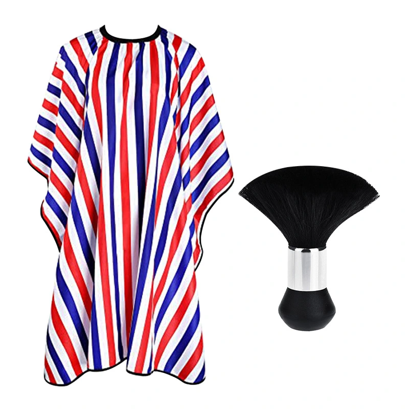 1 Set Hair Cutting Cape Barber Cape Salon Apron Hairstylist Cape Hair Cutting Cape with Neck Duster Brush