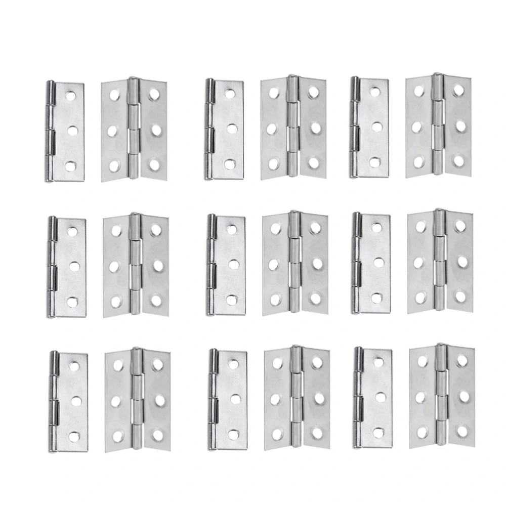 20pcs Stainless Steel Hinge Frame Mounting Furniture Hinges Closing Hinge for Kitchen Cabinet Door Furniture 2 Inch