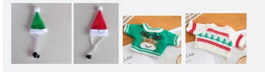 1 Set Guinea Pig Stuff Small Pet Christmas Outfit Winter Mini Sweater Bunny Costume