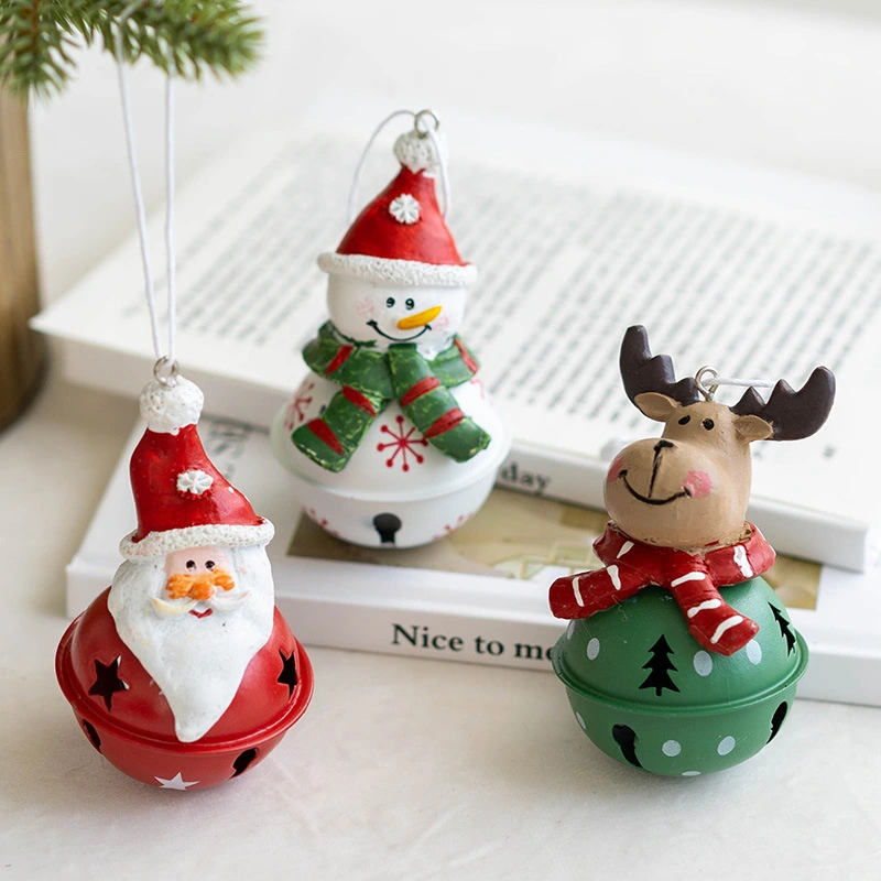 3pcs Christmas Ornaments Bells Decorations Christmas Tree Hanging Ornaments for Xmas Party