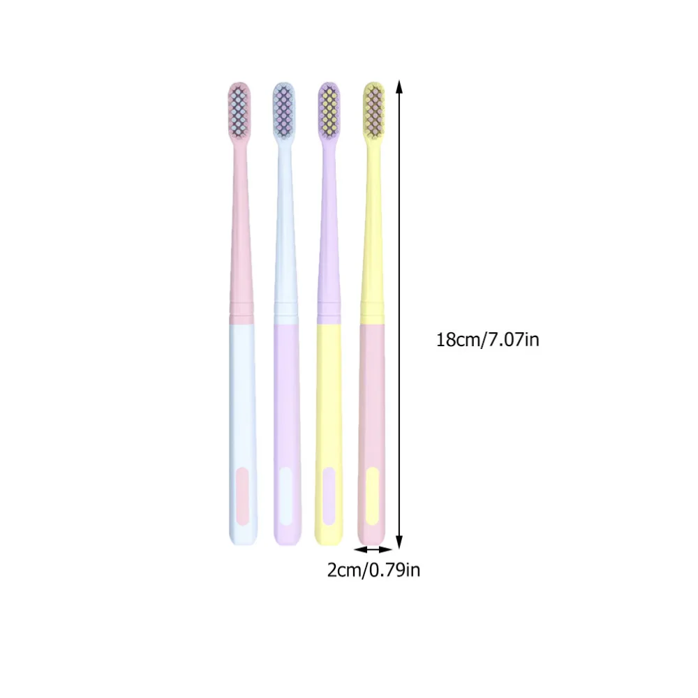 8Pcs Flexible Toothbrush Sensitive Gum Care Toothbrush for Home and Travel