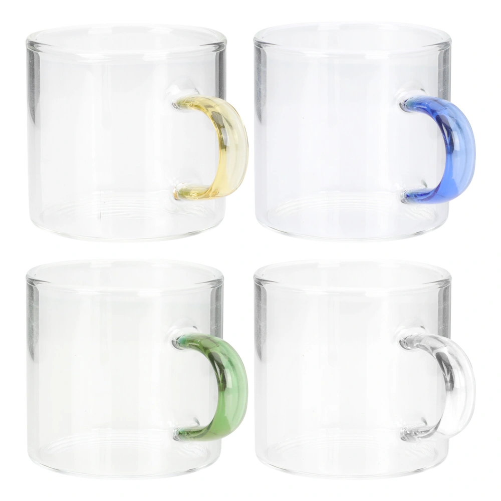 4Pcs Decorative Tea Cup Creative Glass Tea Cup Kung Fu Tea Cup for Home Tea House