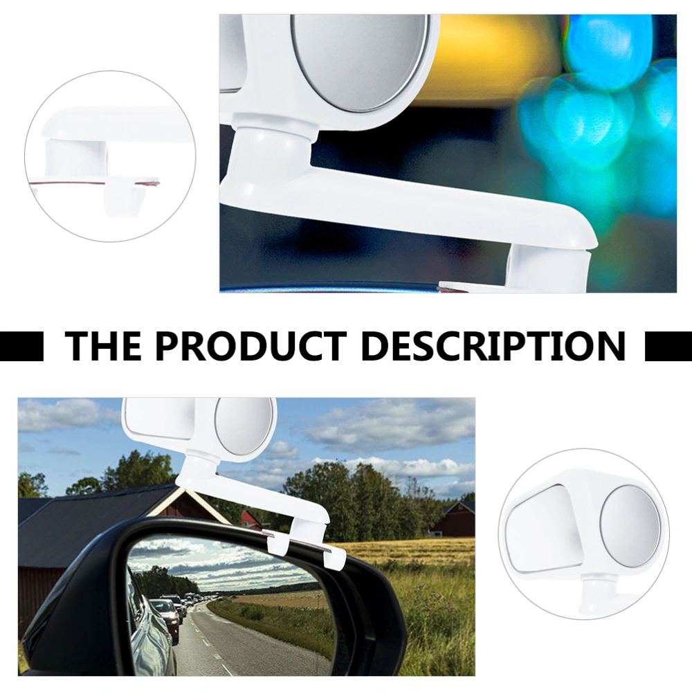 1 Pair Car Rearview Mirror Shock-resistant 360 Degree Rotatable Reversing Mirror