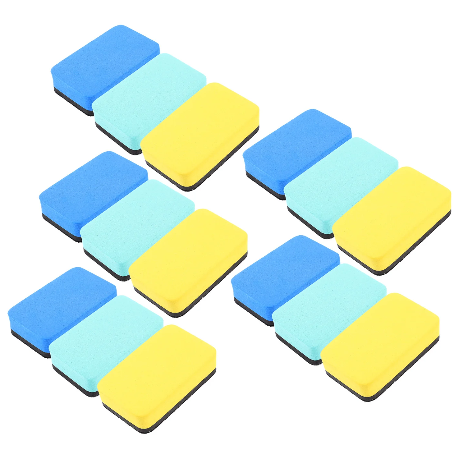 15Pcs Reusable Whiteboard Wipes Whiteboard Cleaning Tools Classroom Whiteboard Erasers