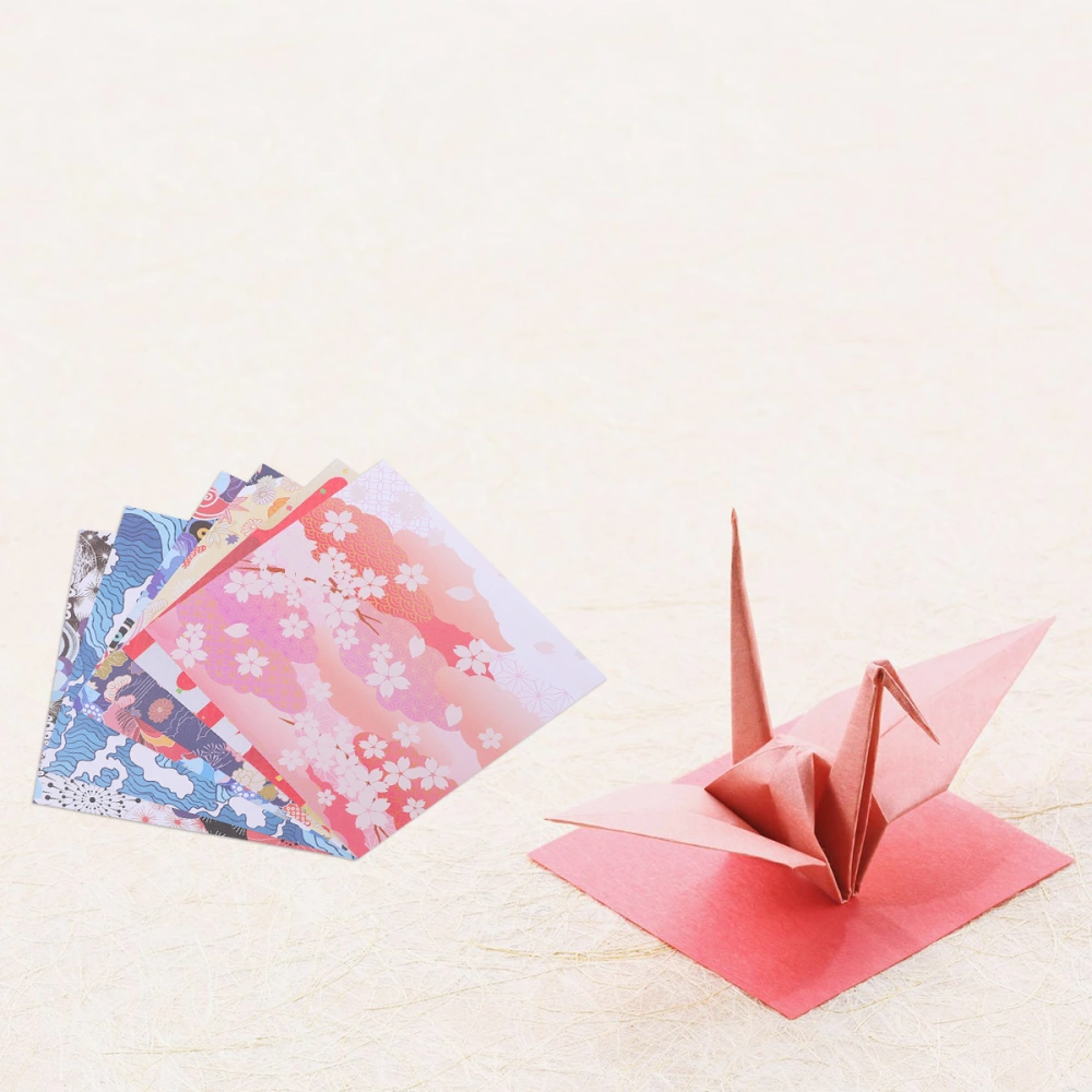 8 Packs Japanese Style Origami Paper Creative Square Paper Pattern Paper Origami Set for Arts Crafts