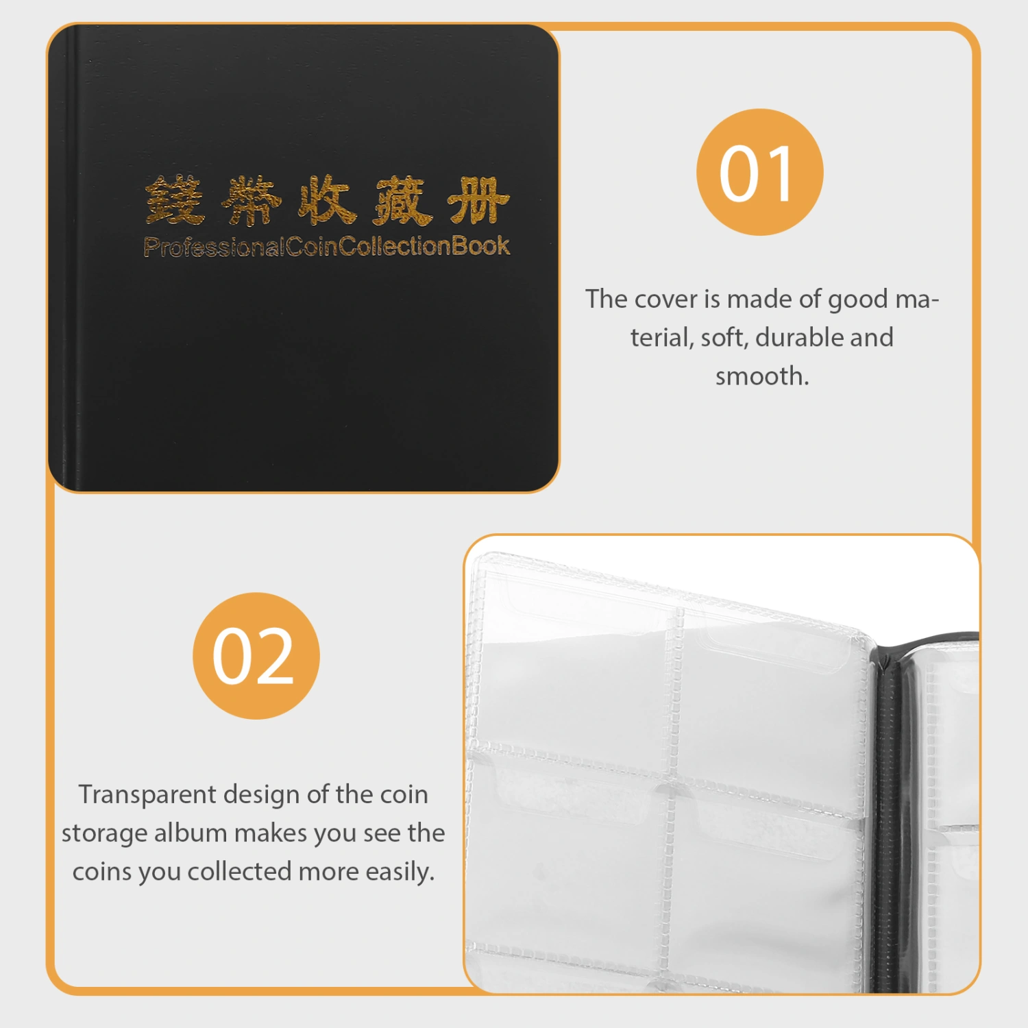 Coin Collection Album Antique Coin Storage Book Coin Collection Organizer Coin Holder Book